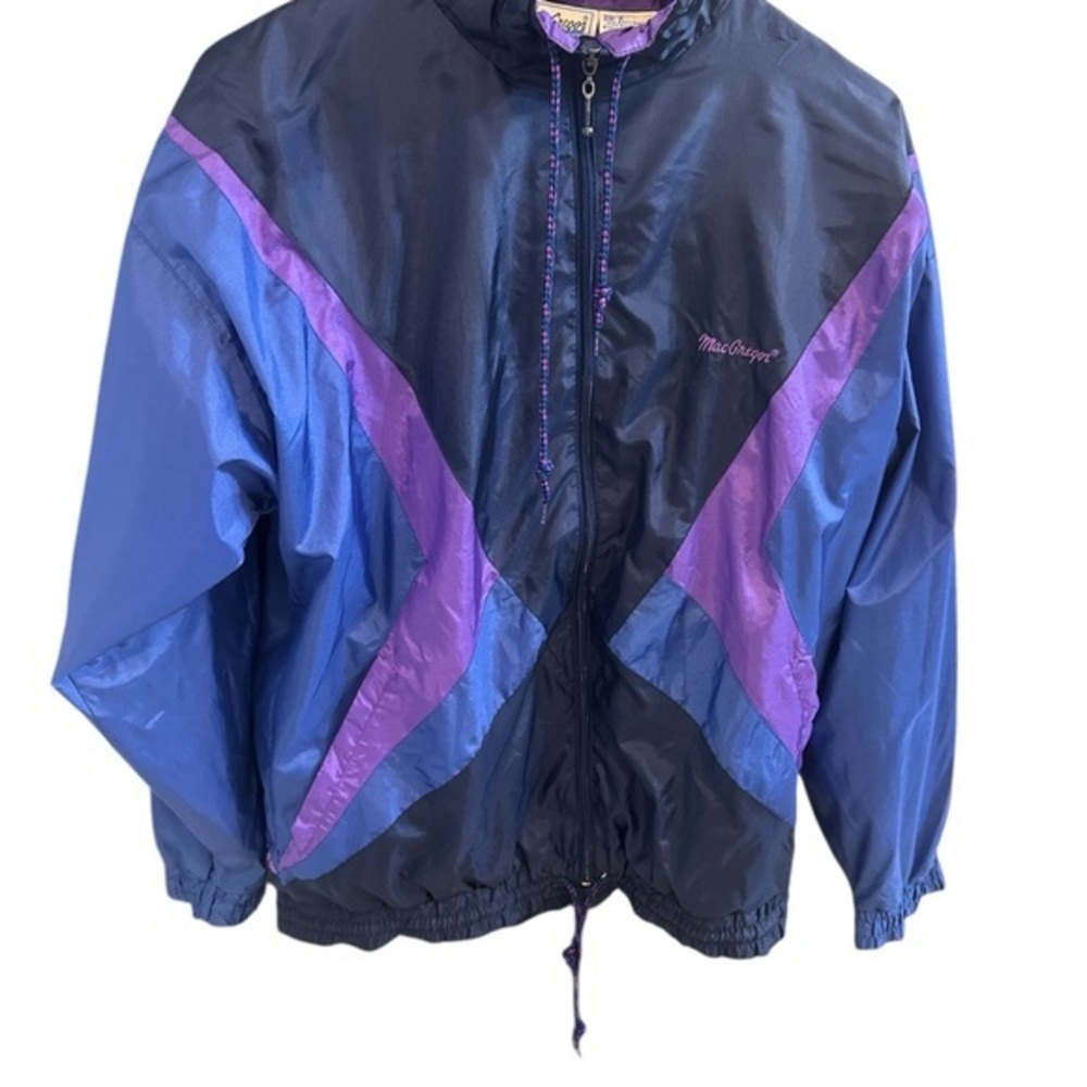 Vintage McGregor Navy and Violet Jacket 1980s
